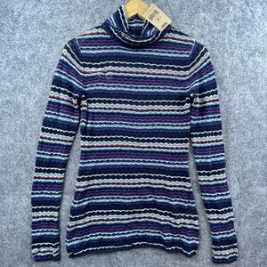 Lucky Brand Sweater Womens Medium Knit Turtleneck Y2K Wool Cashmere Cozy Layer